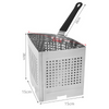 20 Quart Pasta Pot Fryer Pot OR Stainless Steel Pasta Pot Strainer Basket