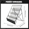 Book Display Rack Comic Book Greeting Card Stand Tabletop Magazine CD Holder