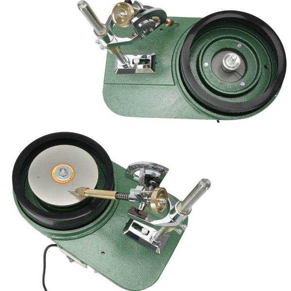 180W Gem Faceting Machine&Flat Grinder Jewel Polisher Crystal Engraving Drilling