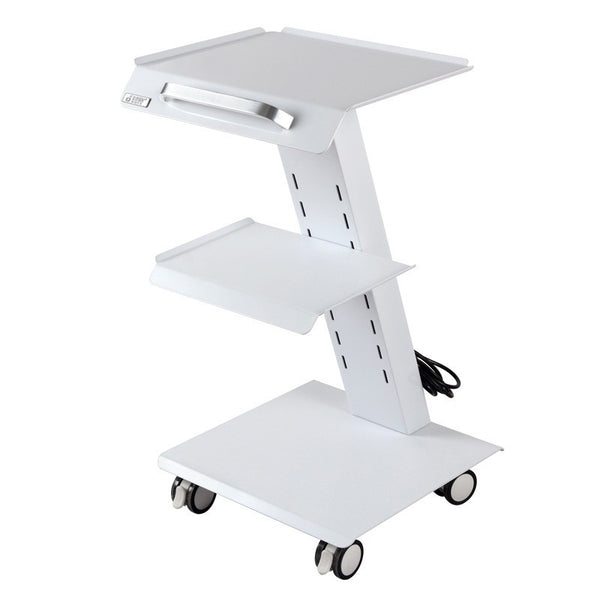 Medical Trolley Stand Dental Oral Scanner Holder W/Sockets 3 Layers Mobile Table