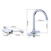Foot Pedal Tap Control Switch Floor Sink Faucet Valve Full Sets Hands Foot Valve