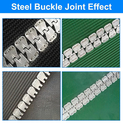 Belt Lacing Clipper Fasteners Staple Fastener Belt W/ Hinge Pins (Box of 4Sets)
