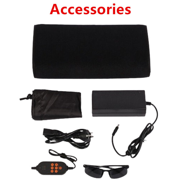 960pcs LED 660mm&850mm Near Infrared Red Light Therapy Mat For Body Pain Relief