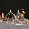 Quartz Crystal Pyramid Sound Healing Singing Clear Pyramid Triangle Crystal 8in