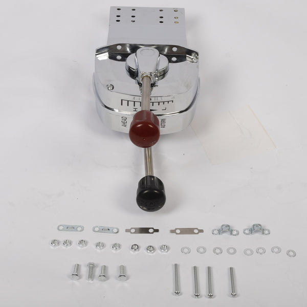 Boat Twin Lever Handle Engine Throttle Shift Control Lever for Single Engine AU