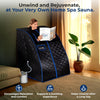 Portable Steam Sauna Tent Therapeutic Home Spa Full Body Kit With 3L Steam Pot