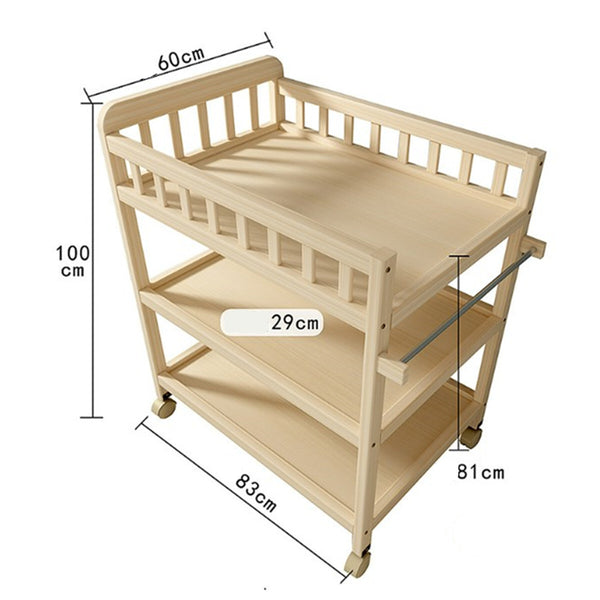 Baby Changing Table Portable Infant Diaper Changing Table with Storage Shelf