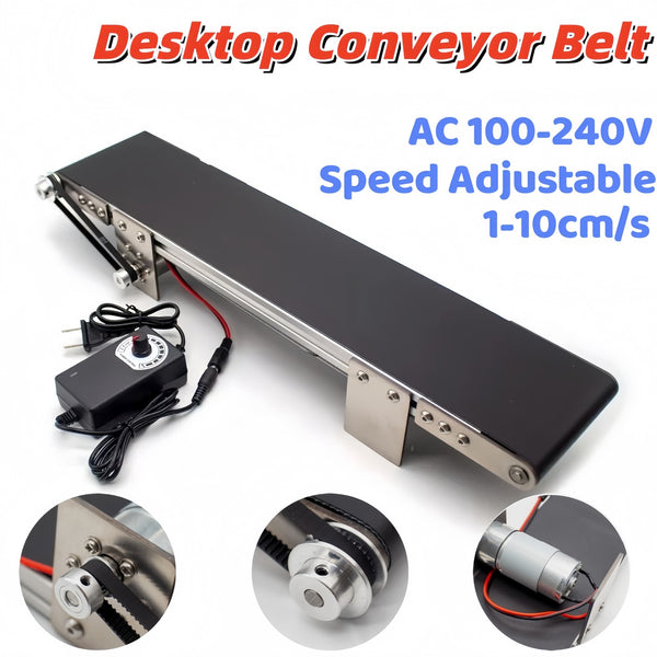 Desktop Conveyor Belt Electric Metal Conveyor Experiment Teaching Equipment 220V