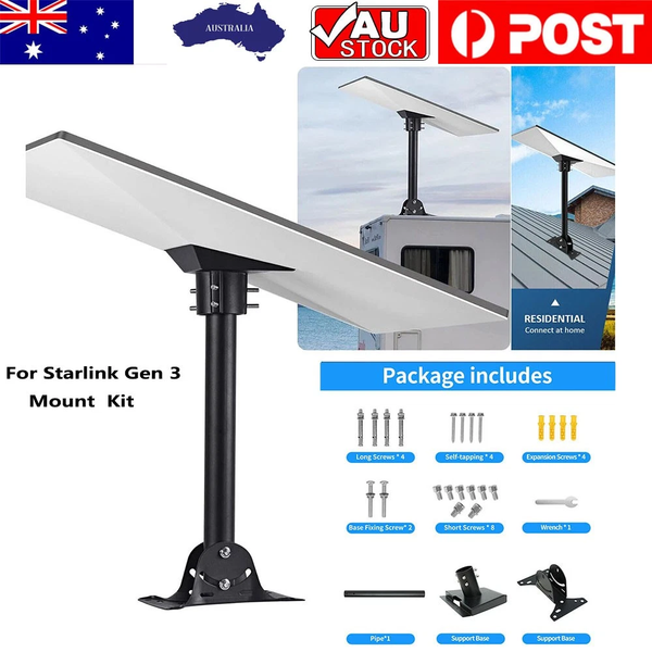For Starlink Gen 3 Roof Mount Heavy Duty Starlink Pivot Mount 360° Adjustable