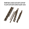 Electric Bench Drill 7 Speed Drilling Machine w/ 10pcs  2.0-6.0 mm Drill Bits