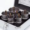 6 PCS 22-65mm Carbide Tip TCT Drill Bit Hole Saw Set for Metal Stainless Steel