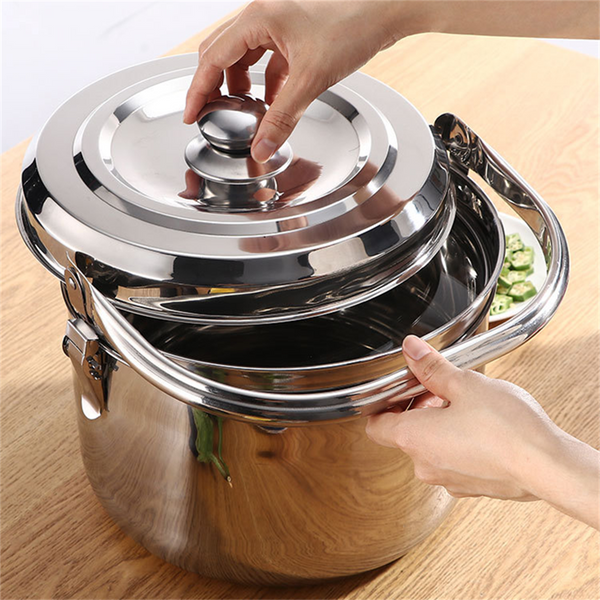 Energy-Saving Stainless Steel Soup Pot, Heat Preservation Pot Environmentally