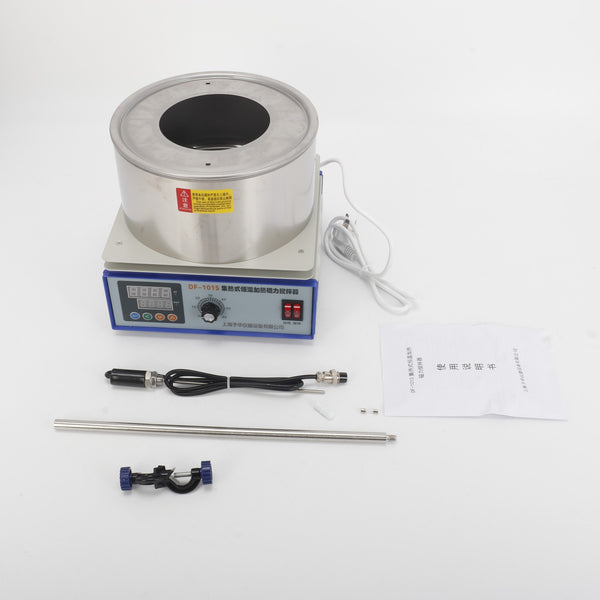 2L Magnetic Hotplate Stirrer Thermostatic Water Bath Oil Bath Dual LCD Display