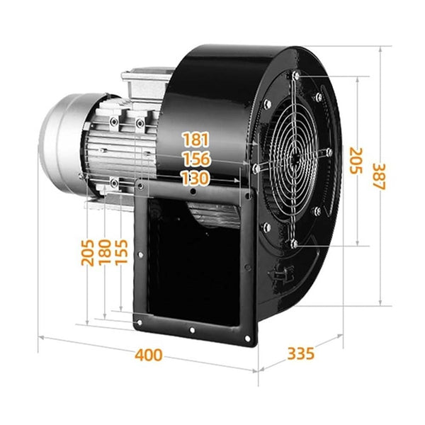 1100W DF Centrifugal Fan Multi-wing High Temperature Resistant Induced Draft Fan