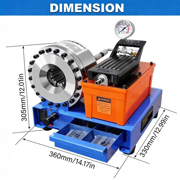 Pneumatic Hose Crimper High Pressure Hydraulic Hose Crimping Machine Shrinking