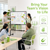 Magnetic Mobile White Board 90*60cm Double Sided Erase Board Rolling ON Wheels