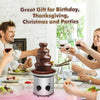 4 Tier Electric Chocolate Fountain Machine Stainless Steel for Chocolate Cheese