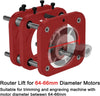 Aluminum Alloy Router Lift Table Router Lifts Base for 64-66mm Diameter Motors