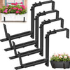 8 Pack Adjustable Window Planter Box Bracket Hanging Flower Pot Hanger Hook AU