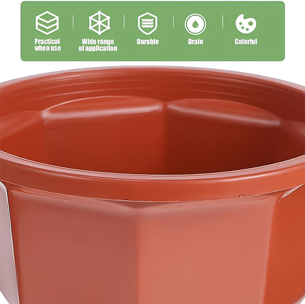 24PCS Plastic Hanging Plant Pots 17cm Hanging Plant Containers Hanging Planters