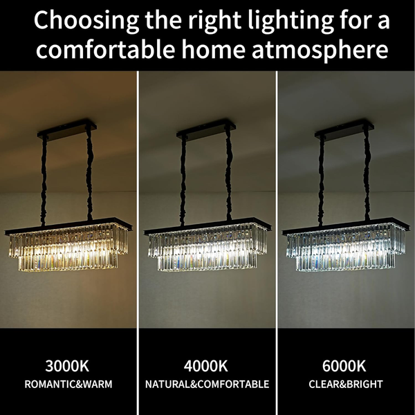Luxury American Retro Crystal Pendant Lights Ceiling Light Deco Fixture 3 Colors
