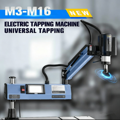 Electric Threading Machine Drilling Threading M3-M16 Universal 360° Flexible Arm
