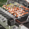 Electric BBQ Skewer Turner Automatic Rotating Grill Shish Kabob Set w/ 10 Skewer
