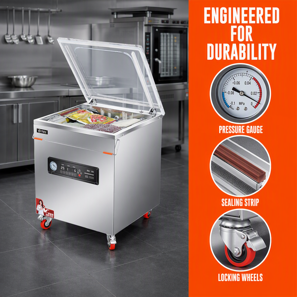 Heavy Duty Full Automatic Chamber Vacuum Sealer Machine Dry Wet Food Packing