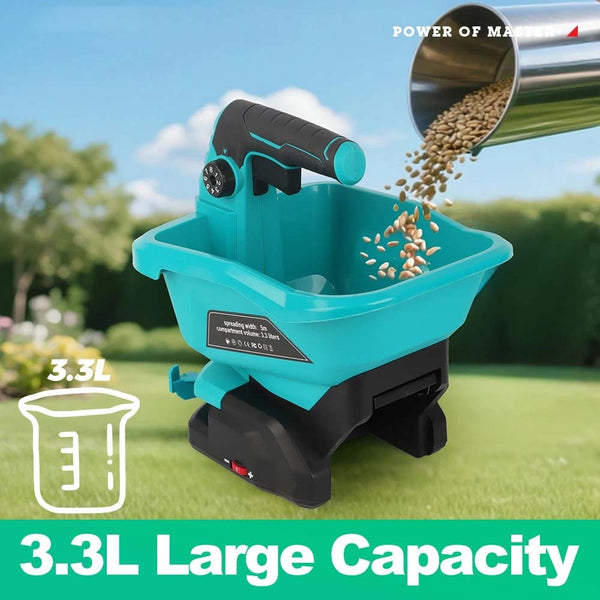 Cordless Seed and Fertiliser Spreader Handheld Grass Seed Spreader Lawn Spreader