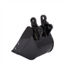 200mm Narrow Digging Bucket Mini Excavator Bucket Metal Trenching Digger w/ Pins