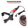 220V Pipe Tube Polisher Sander Belt Sander Grinder Machine w/50pcs Sanding Belts
