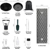 Gold Panning Kit With Sluice Box 12" Aluminum Mini Gold Mining Equipment 16PCS