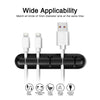 5 Clips USB Charge Cable Holder Desk Cable Clips Organizer Cord Management