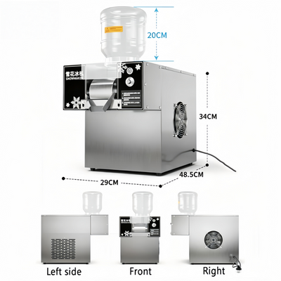 Snowflake Ice Maker Snow Shaver Device Commercial Ice Cream Shaving Machines