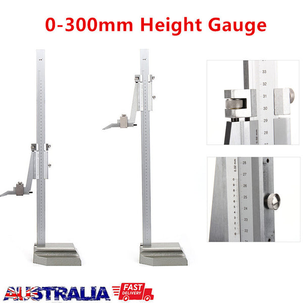 Digital Height Aperture Depth Gauge Height Vernier Caliper Pocket Ruler 0-300mm