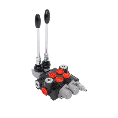 2-Spool Hydraulic Directional Control Valve Ports Double Acting 40l/min