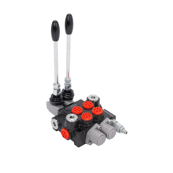 2-Spool Hydraulic Directional Control Valve Ports Double Acting 40l/min