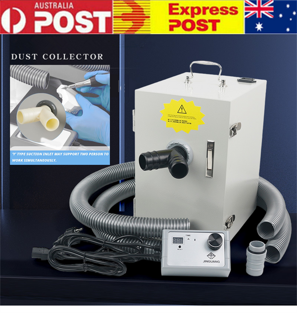 500W Digital Dental Dust Collector Double Impeller Vacuum Cleaner Dentistry Lab
