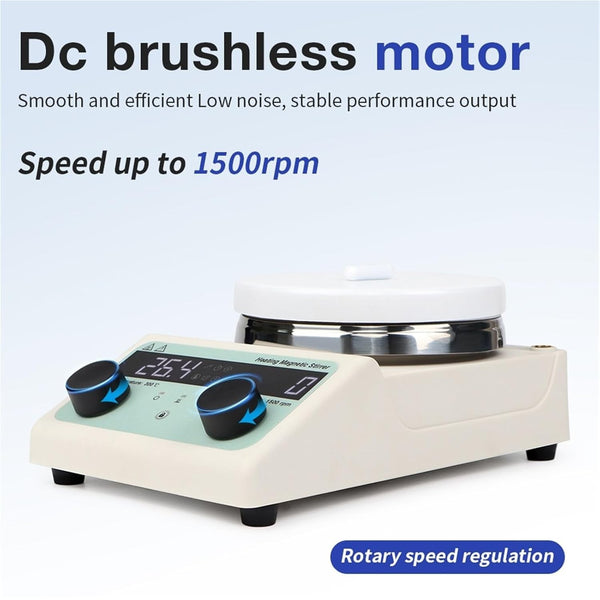 3000ML Electric Magnetic Stirrer with Hotplate and Stirring Bar For Chemical Lab