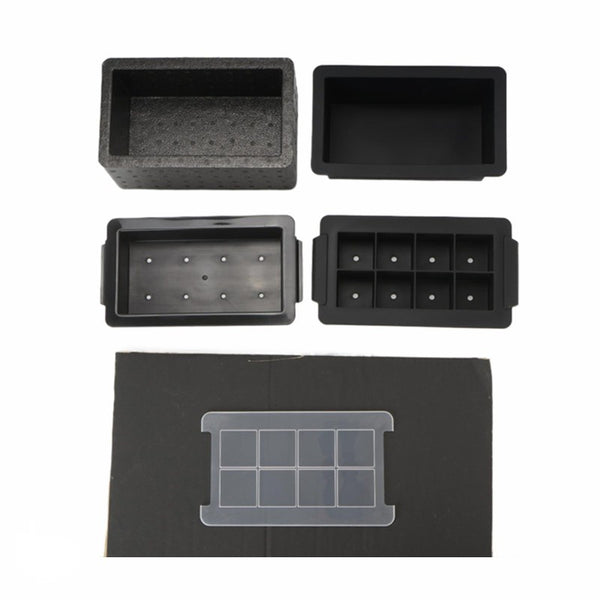 Clear Ice Cube Tray for Whiskey 2 Inch Clear Ice Cube Maker - Silicone Lar