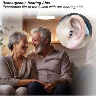 Bluetooth Hearing Aids Invisible Noise Cancelling RIC Digital Sound AmplifierBTE