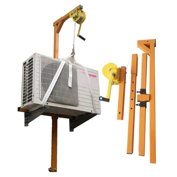 Air Conditioning Lifting Tool 20m Self-Locking Folding Crane Manual Winch Tool
