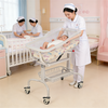 Clear Baby Bassinet Anti-Reflux Hospital Cot Newborn Crib w/ Wheels & Storage