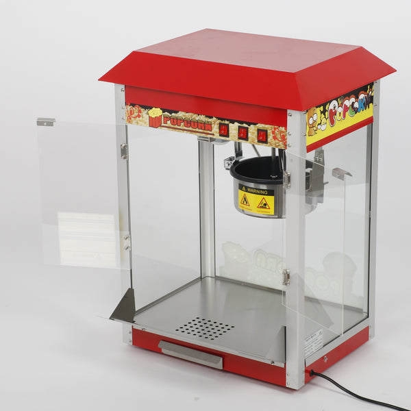 1400W Electric Popcorn Machine Theatre Commercial Popcorn Maker Popper Cooker