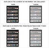 Lockable Trading Card Collector Graded Sports Card Display Frame UV Protection