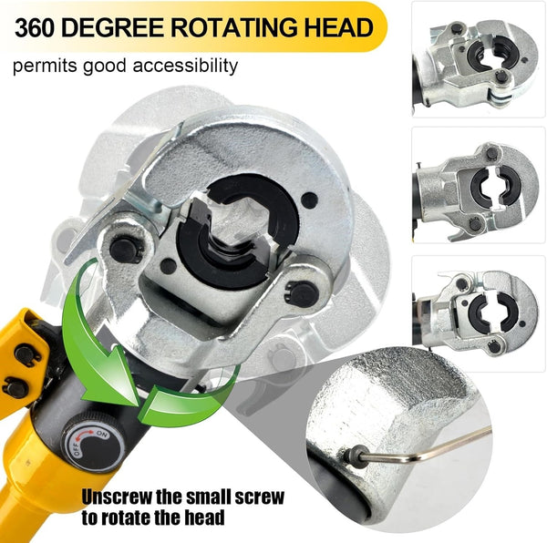Hydraulic copper pipe crimper Stainless Steel Tube Fittings Crimping Tool 10T