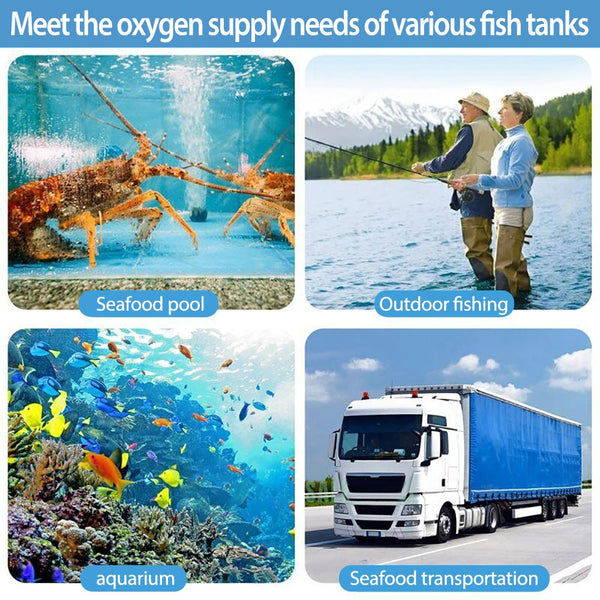 Hiblow 100L/M Air Diaphragm Pump Aerator Aquarium Pond Septic Compressor HAP-100