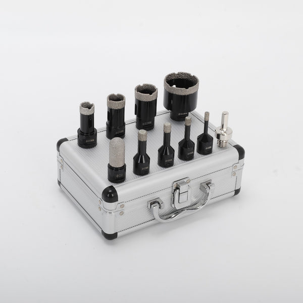 10Pcs M14 Thread Diamond Dry Drill Bit Vacuum Brazed Drilling Core Bits Set AU