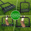 Manual Lawn Aerator Tool 14 Metal Spikes Grass Soil Aerator Ergonomic T-Handle