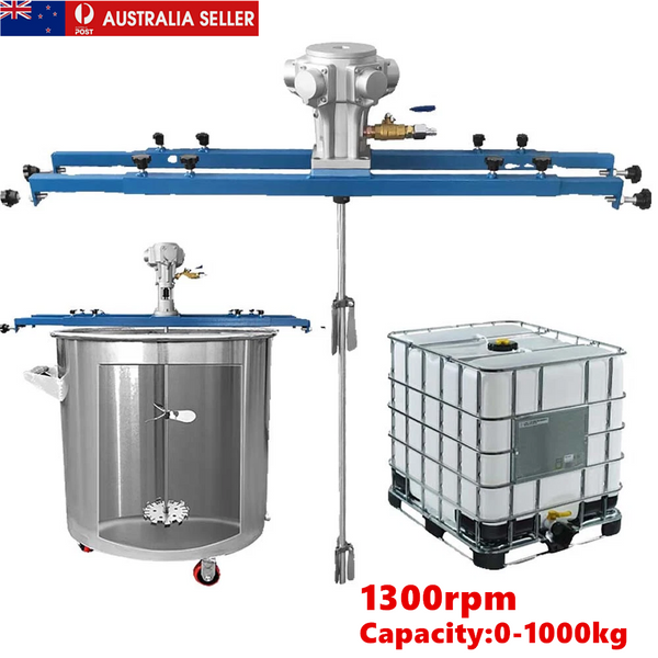 Pneumatic Paint Mixer IBC Paint Pneumatic Mixer Stainless Steel for 1000L Tank